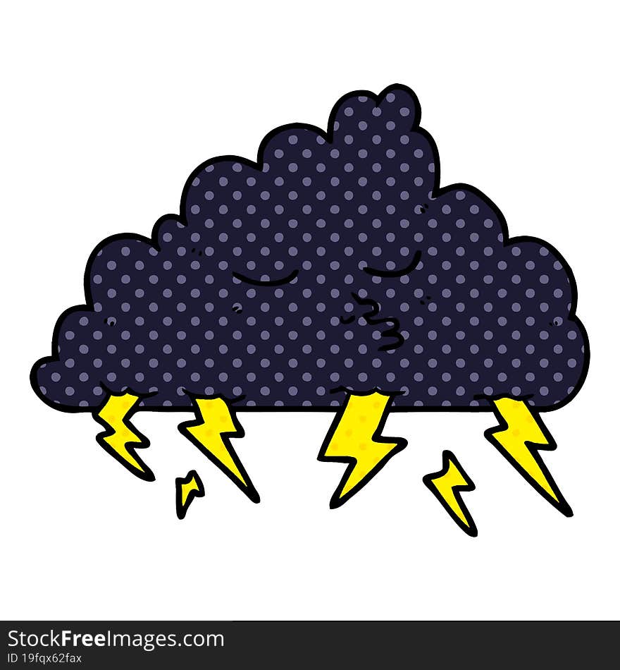 cartoon storm cloud. cartoon storm cloud