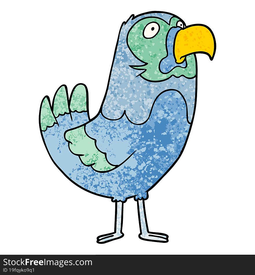 cartoon parrot. cartoon parrot