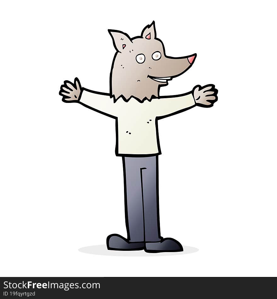 cartoon werewolf