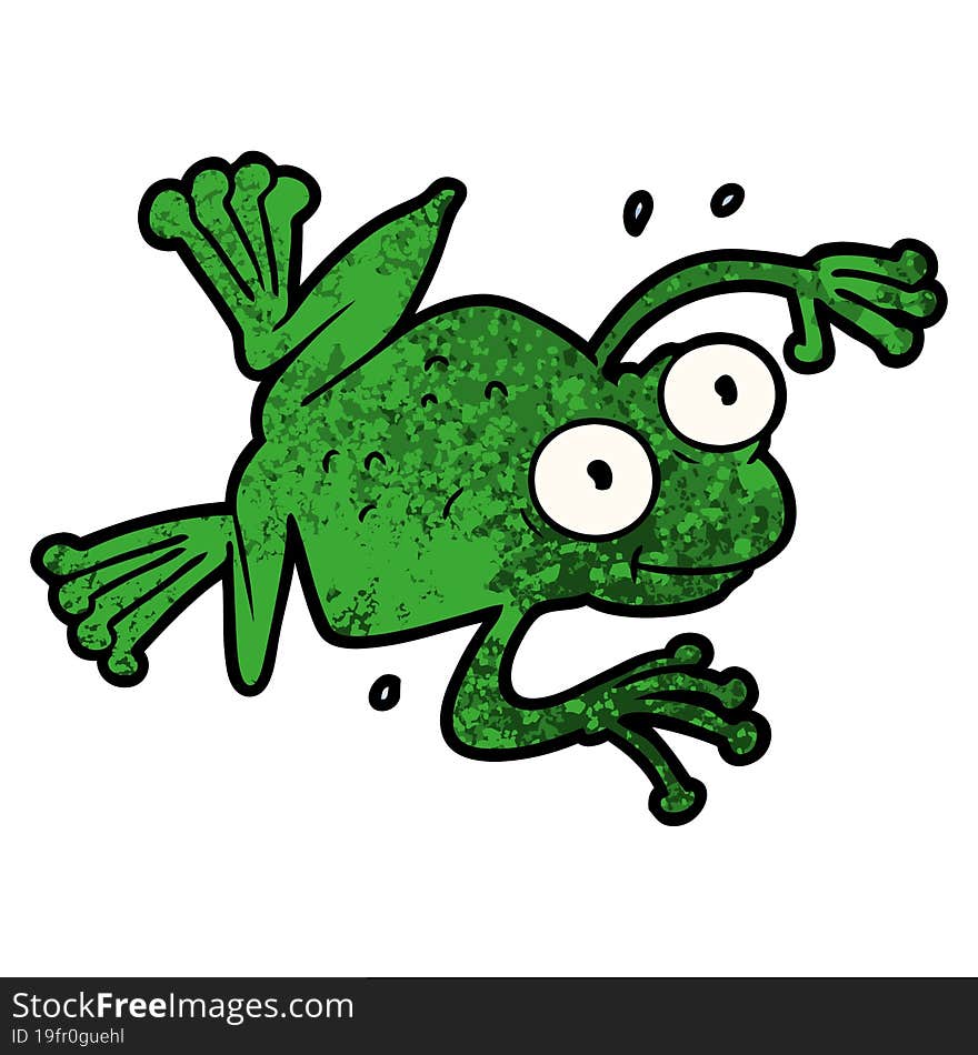 cartoon frog. cartoon frog