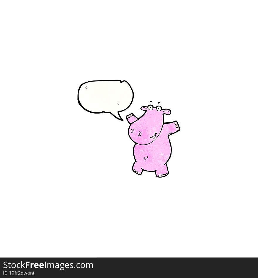 Cartoon Hippopotamus