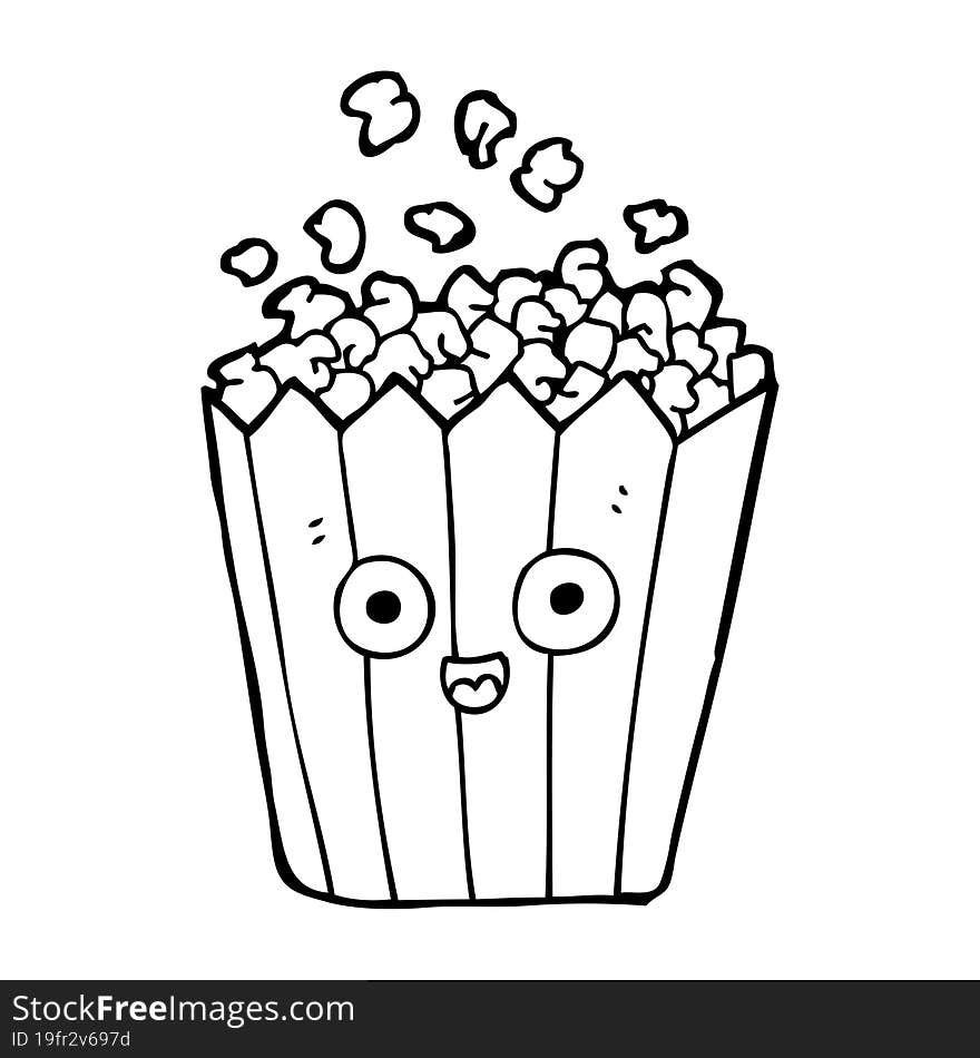 Cartoon Popcorn