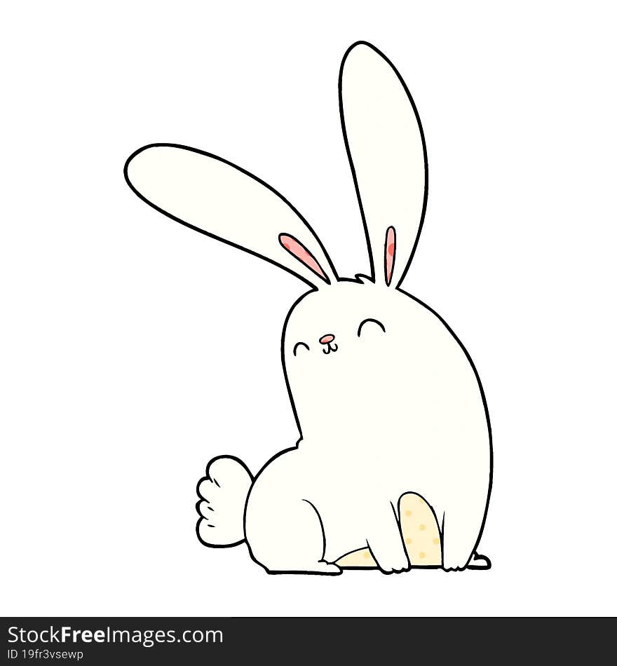 cute cartoon rabbit. cute cartoon rabbit