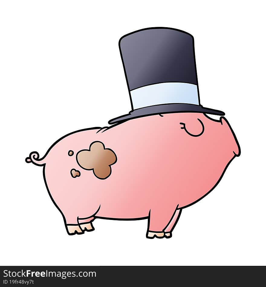 cartoon rich pig. cartoon rich pig