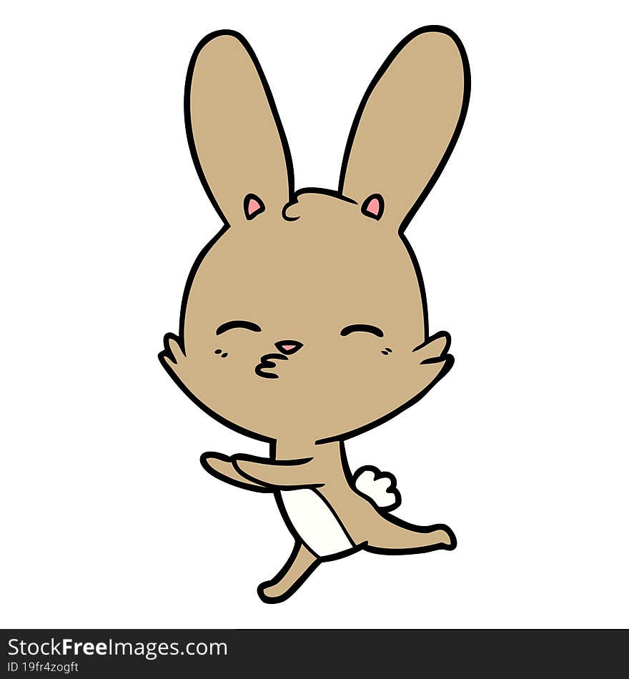 curious bunny cartoon. curious bunny cartoon