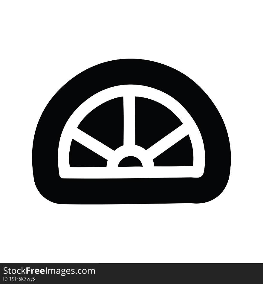 protractor math equipment icon