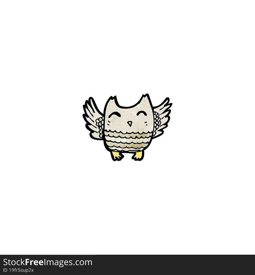 cartoon little owl