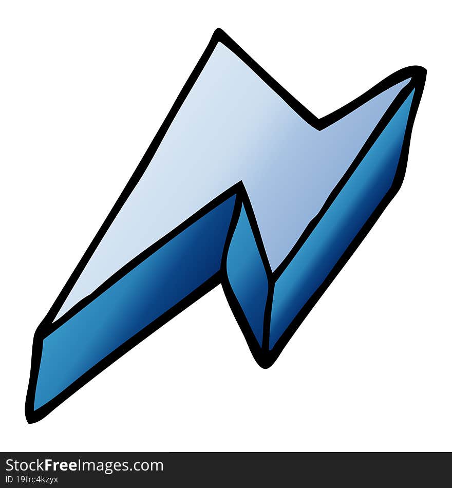 cartoon doodle decorative lightning bolt