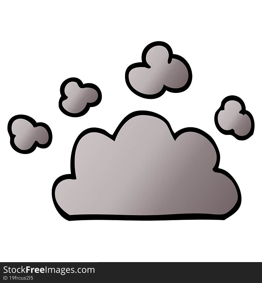 Cartoon Doodle Weather Cloud