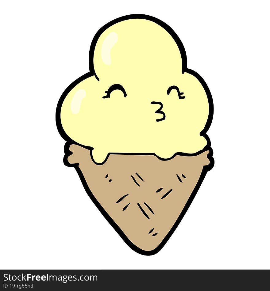 cartoon ice cream