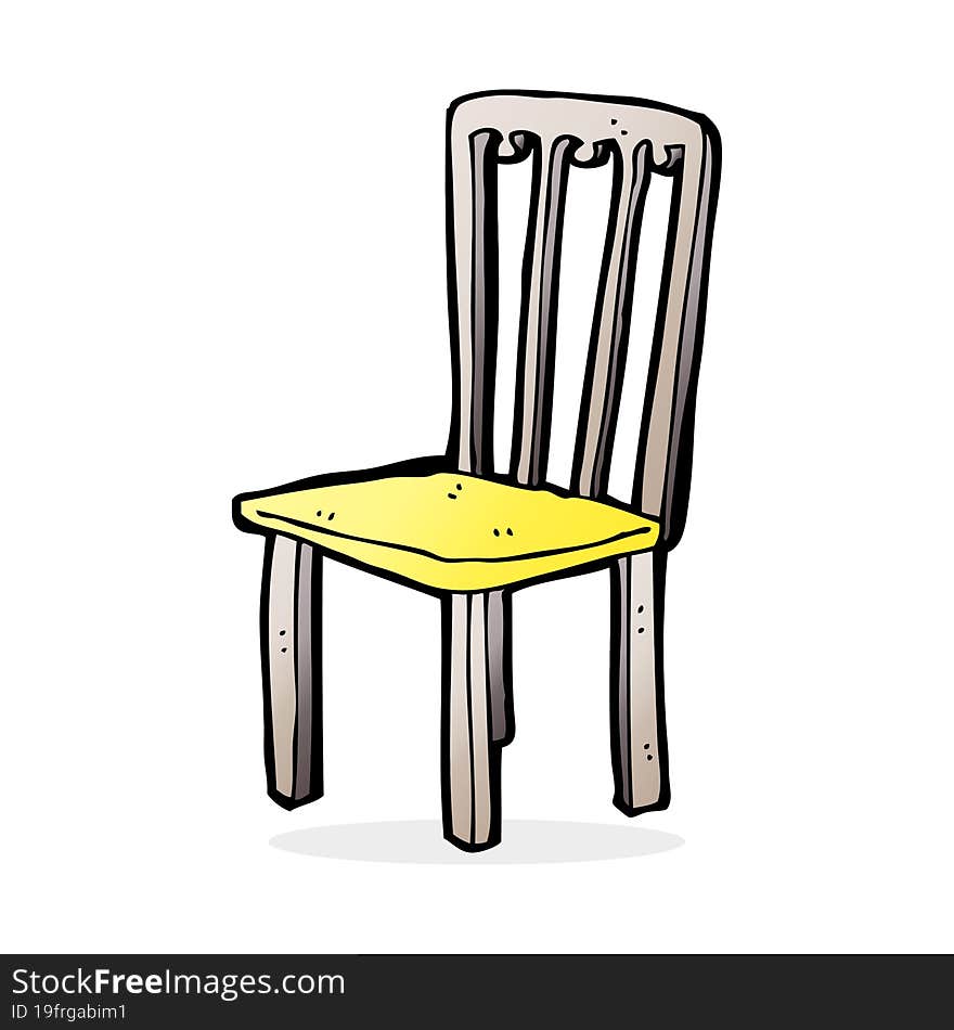 cartoon old chair