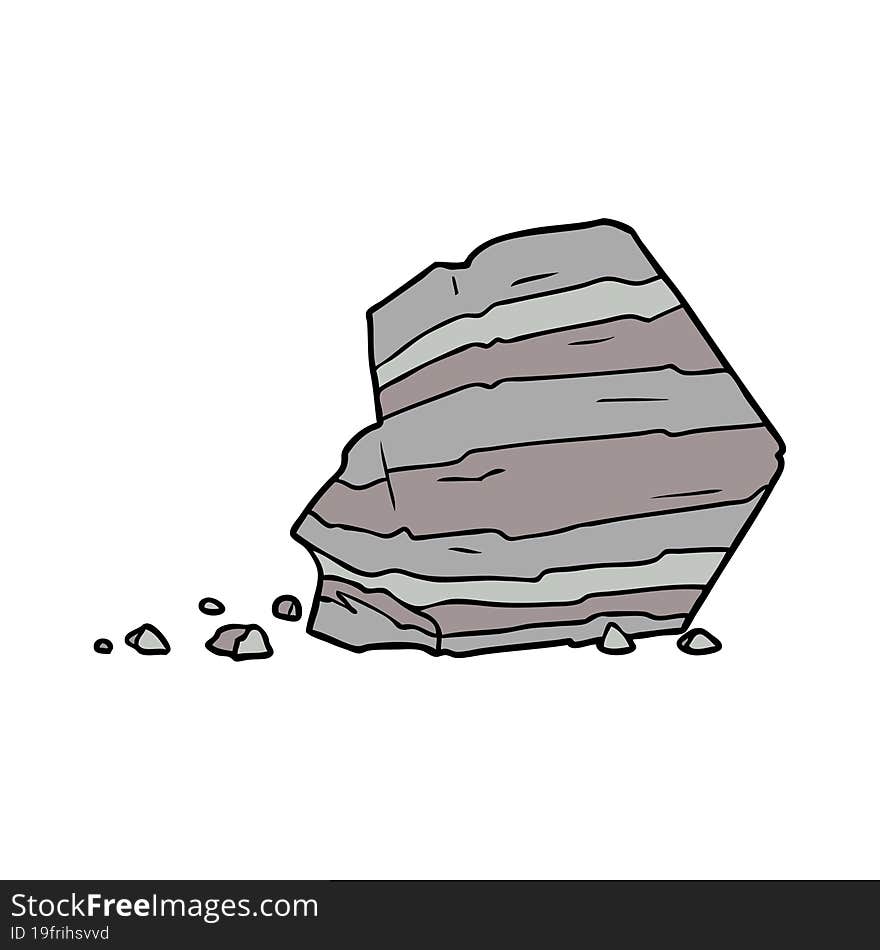 cartoon large rock. cartoon large rock