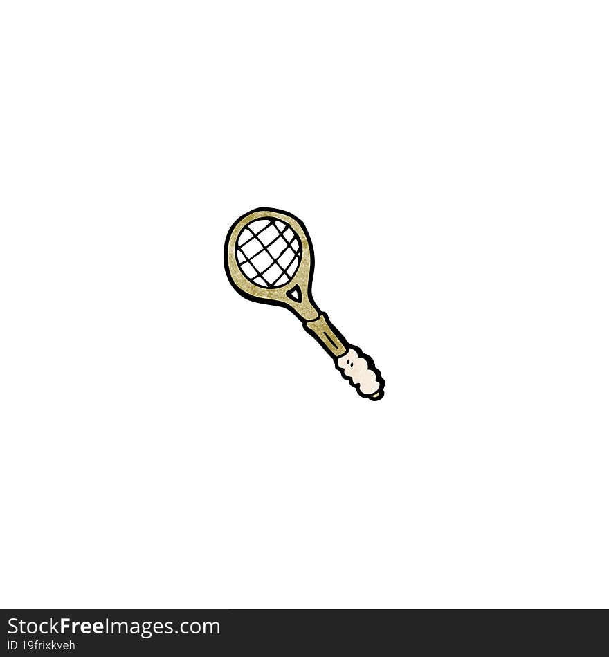 cartoon squash racket