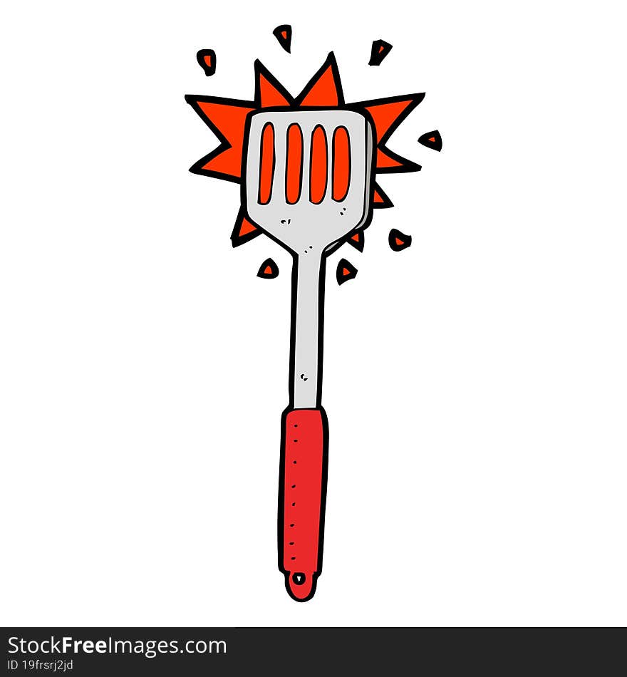 cartoon kitchen spatula