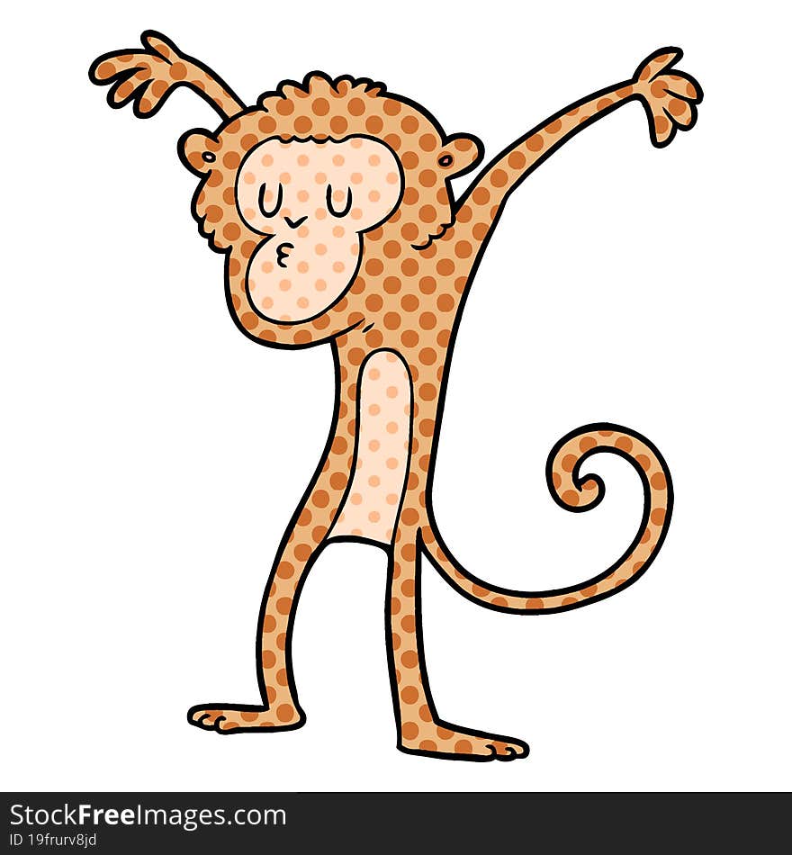 cartoon monkey. cartoon monkey