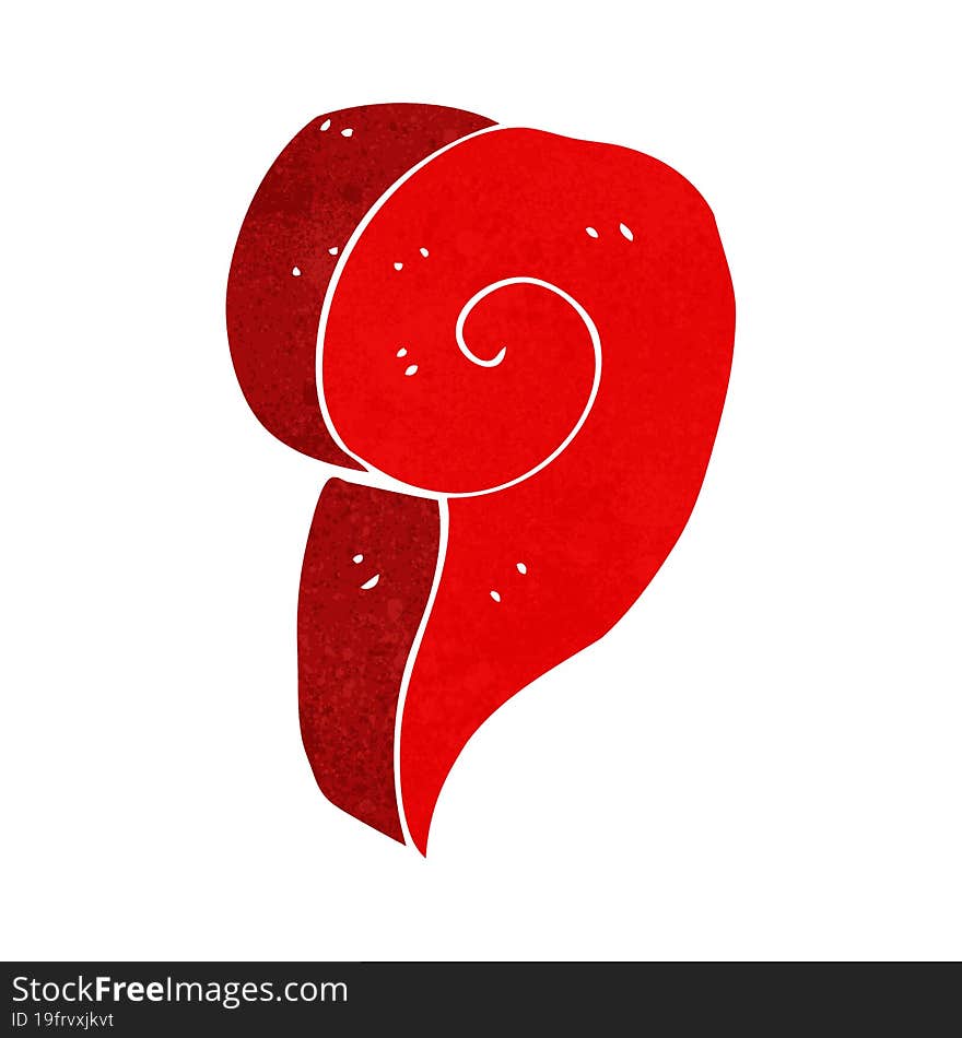 Cartoon Decorative Swirl Symbol