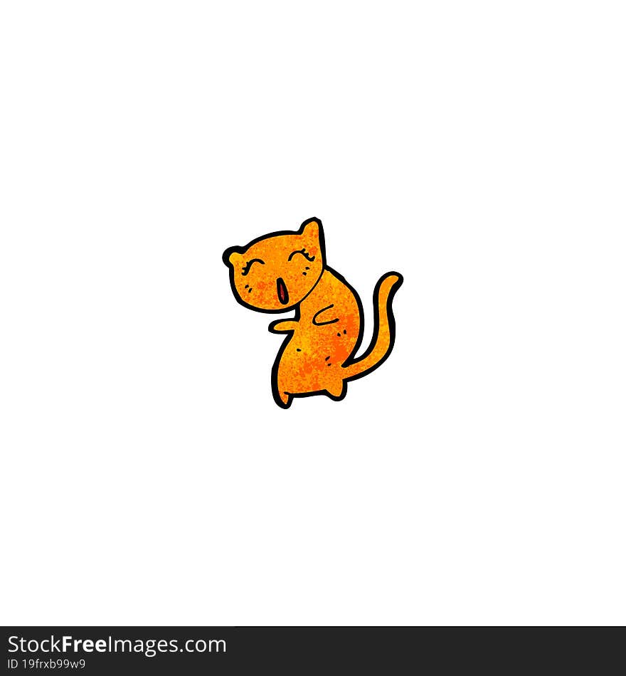 funny cartoon cat