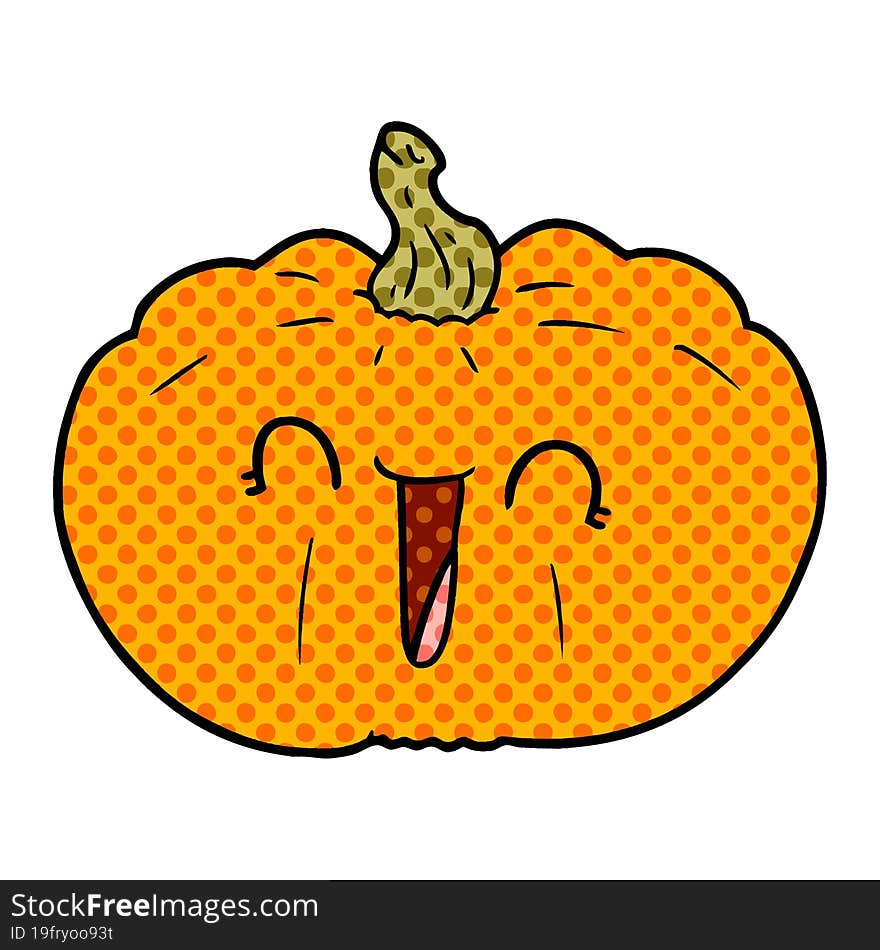 cartoon pumpkin. cartoon pumpkin