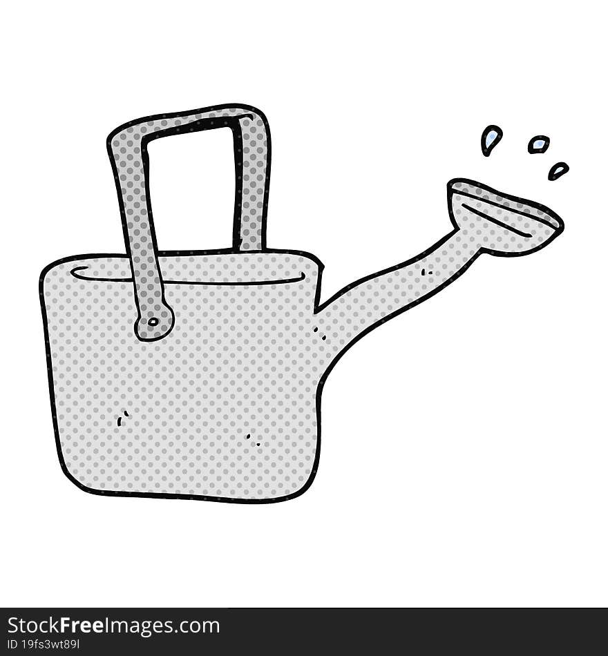 cartoon watering can