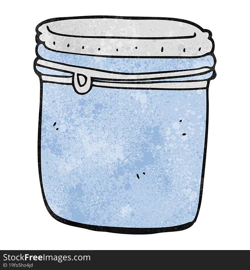 textured cartoon jar