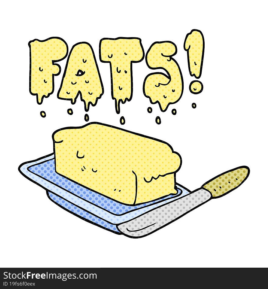 cartoon butter fats