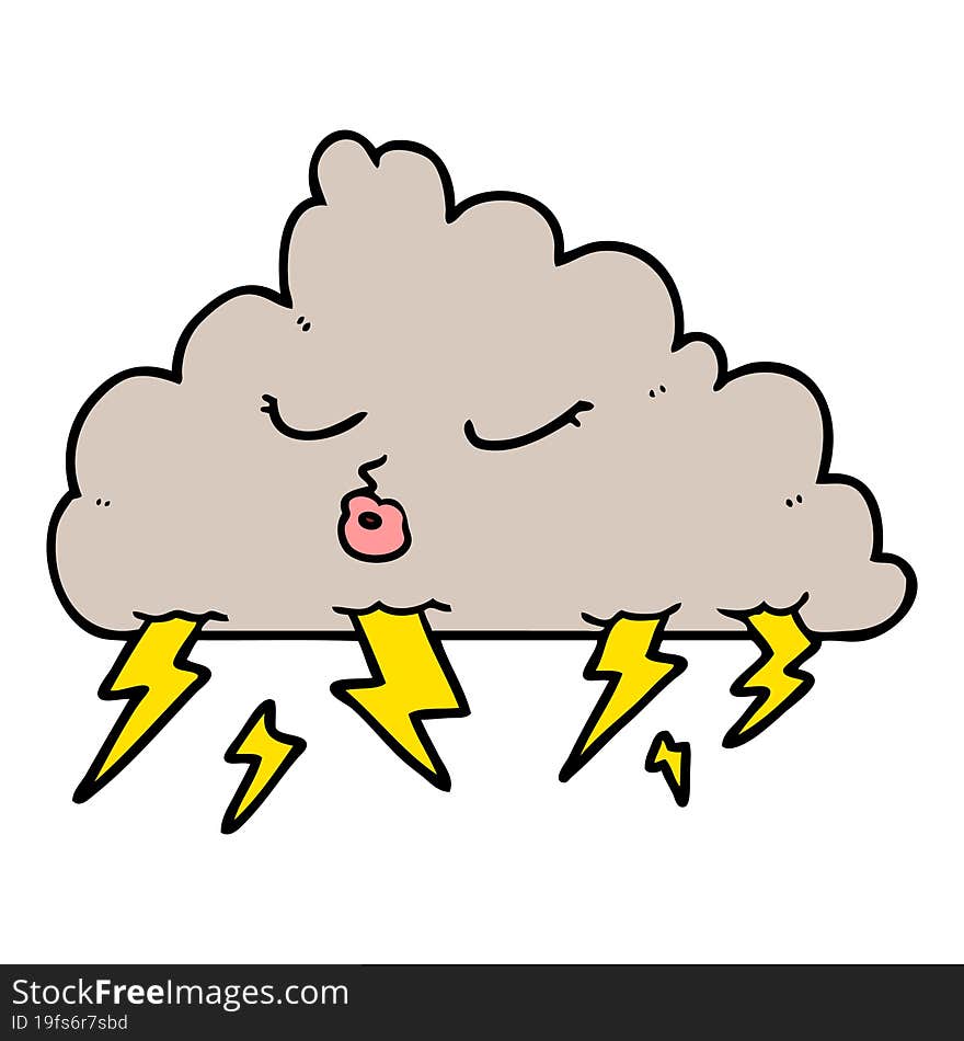 cartoon thundercloud. cartoon thundercloud