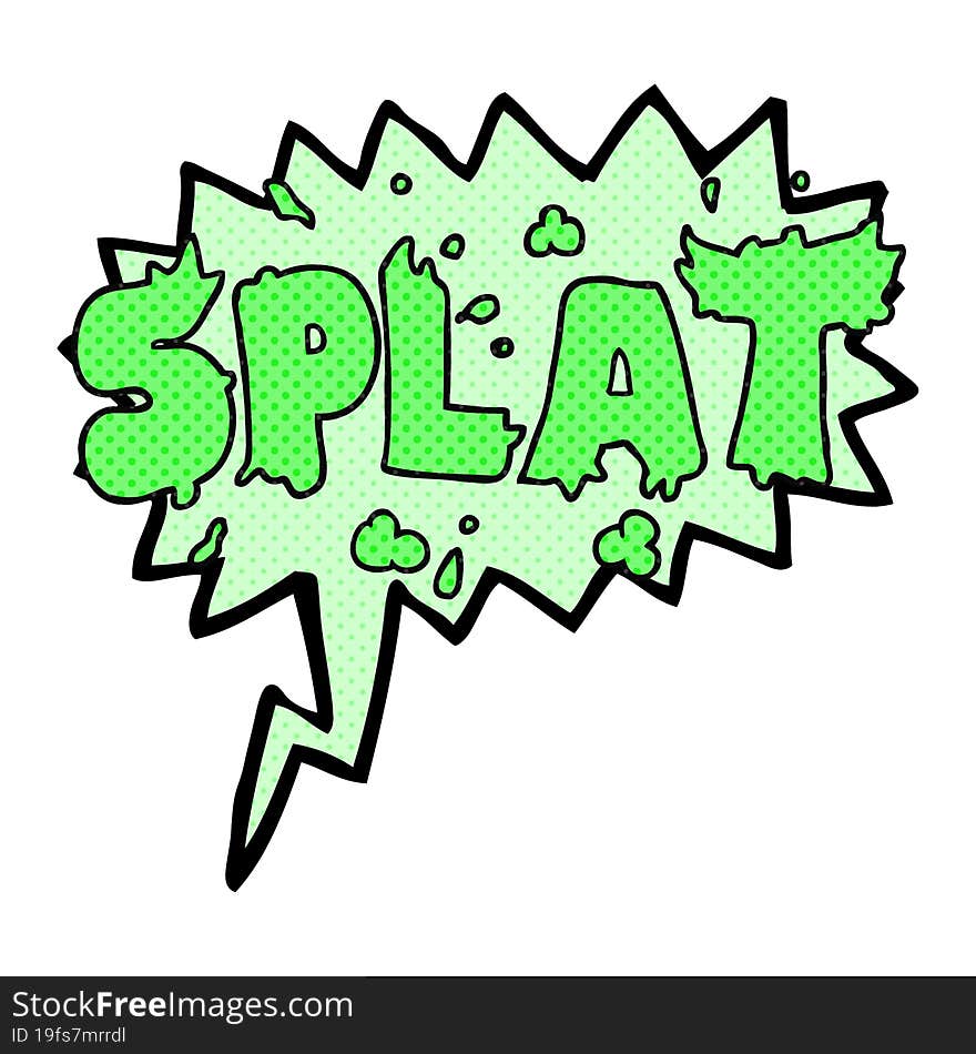 comic book speech bubble cartoon splat