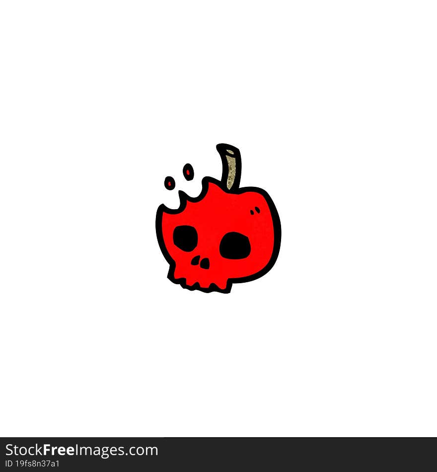 cartoon poison apple