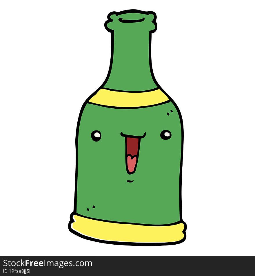 Cartoon Beer Bottle