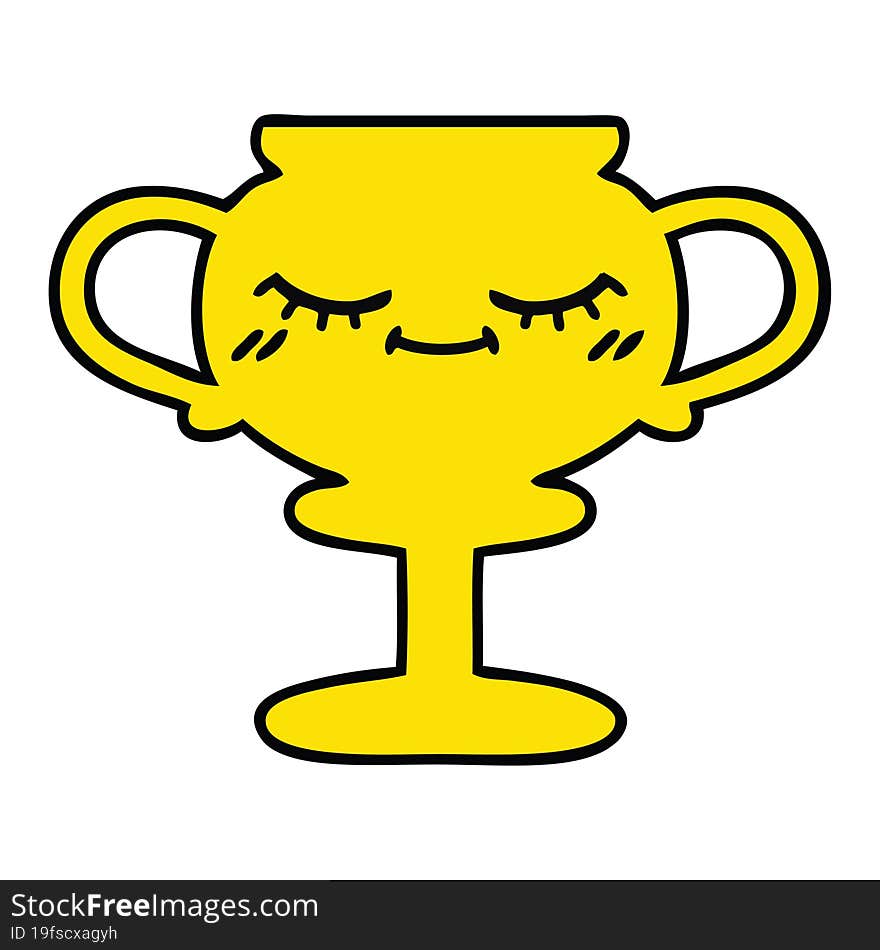 cute cartoon trophy