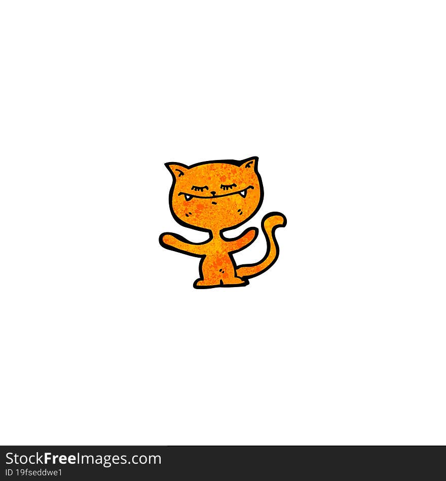 funny cartoon cat