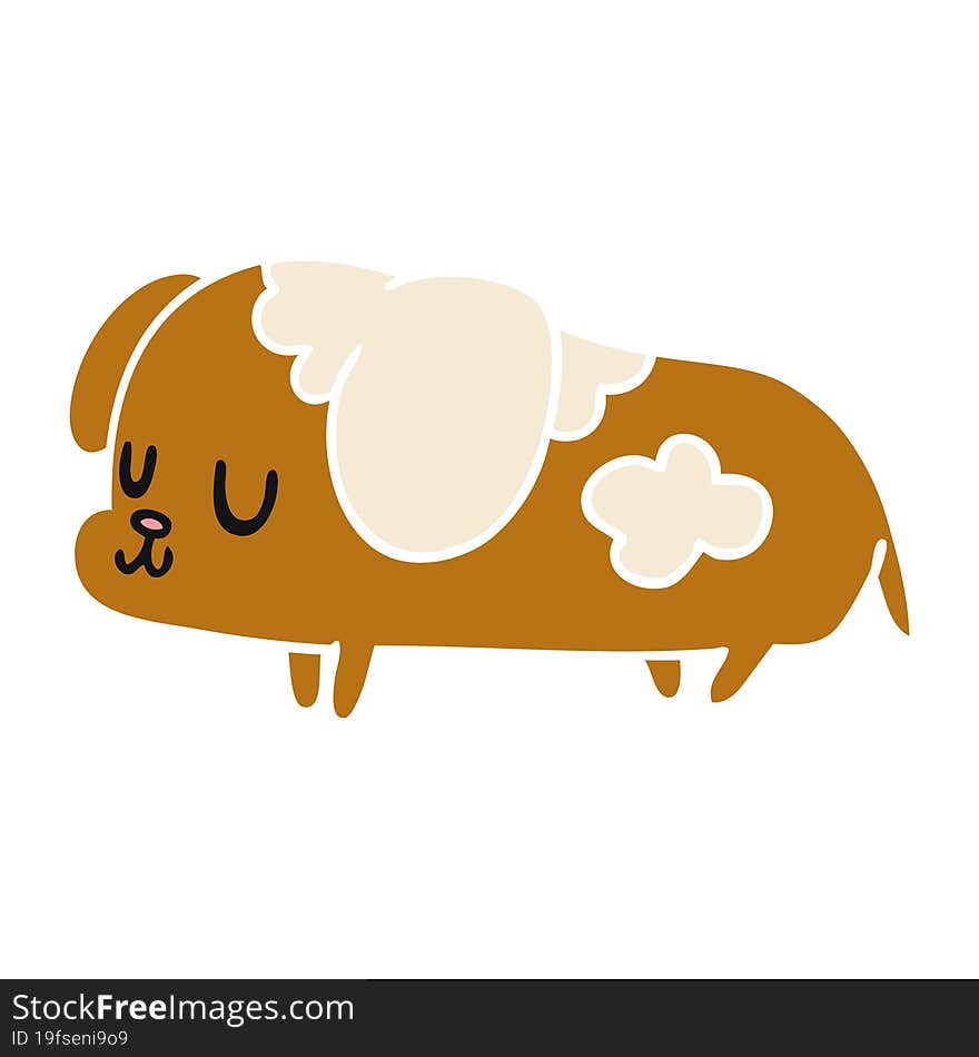 cartoon illustration kawaii of a cute dog. cartoon illustration kawaii of a cute dog