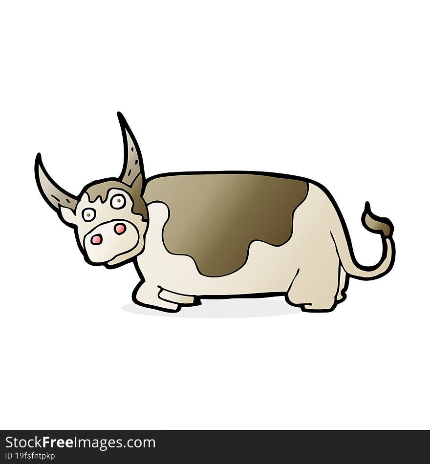 cartoon bull