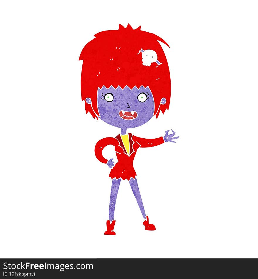 cartoon vampire girl