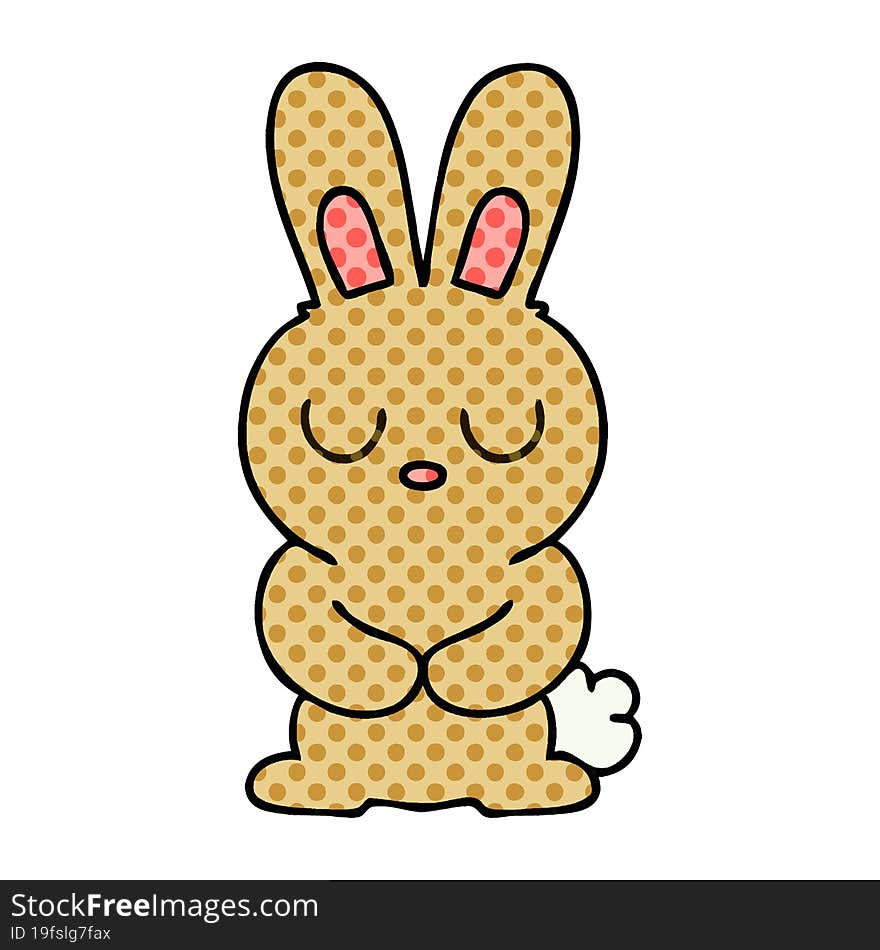 comic book style quirky cartoon rabbit. comic book style quirky cartoon rabbit