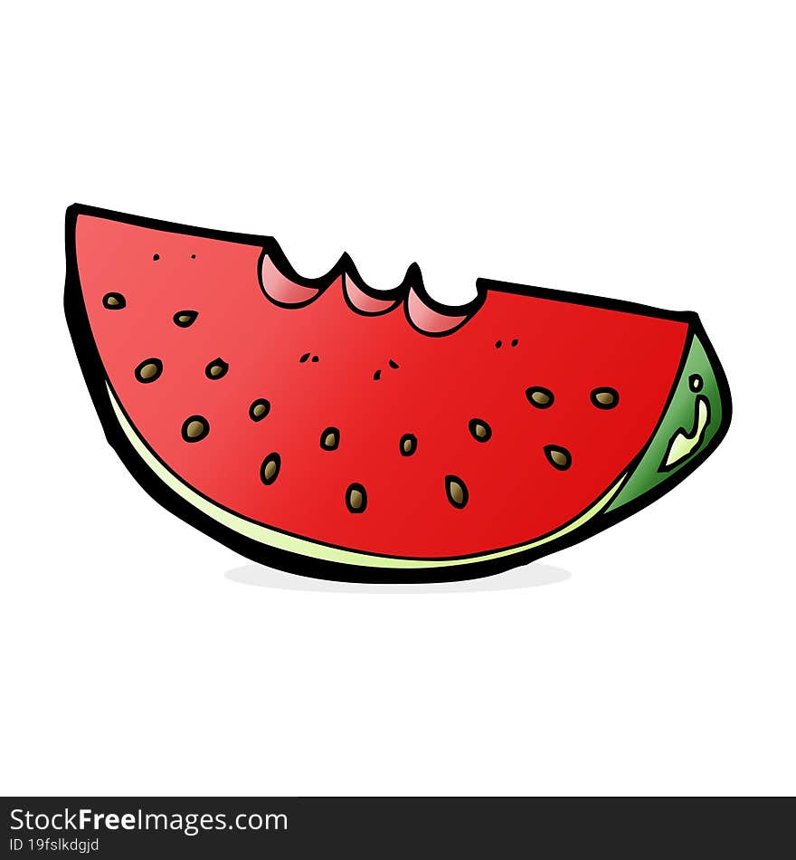 Cartoon Watermelon Slice