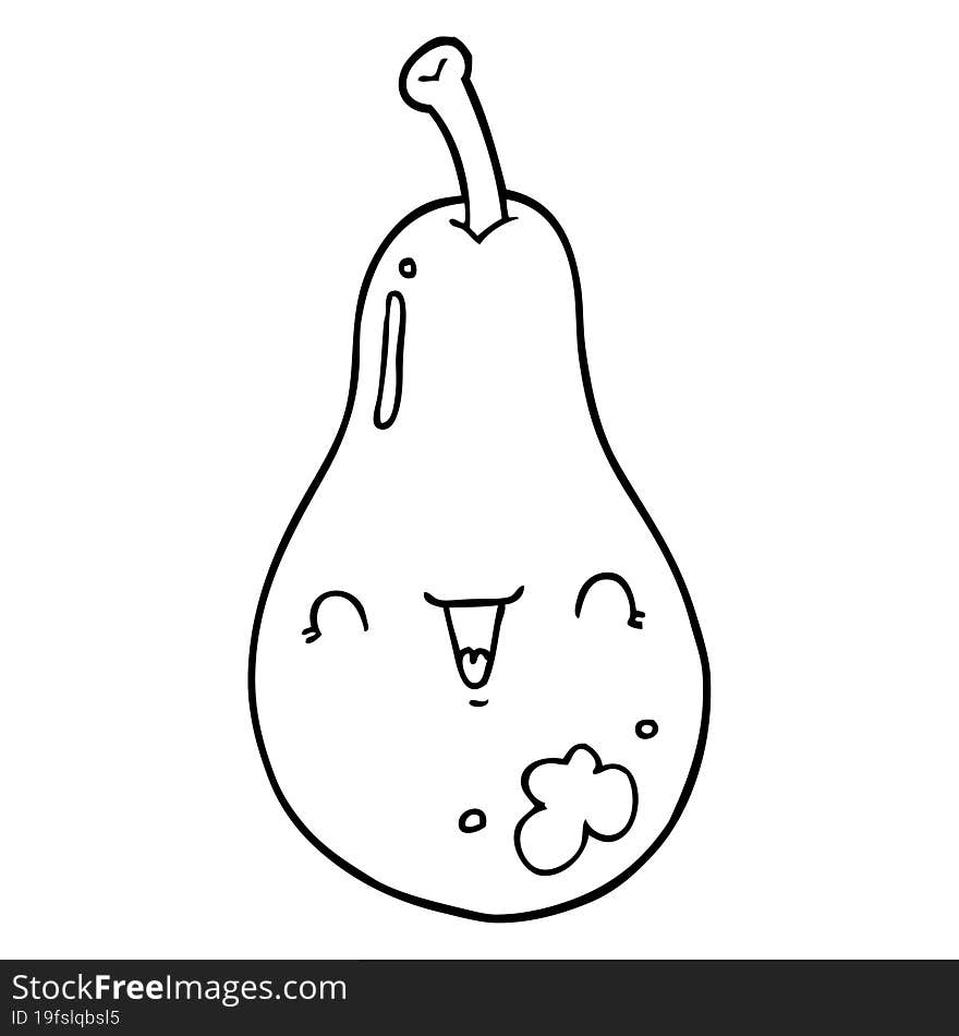 Cartoon Pear