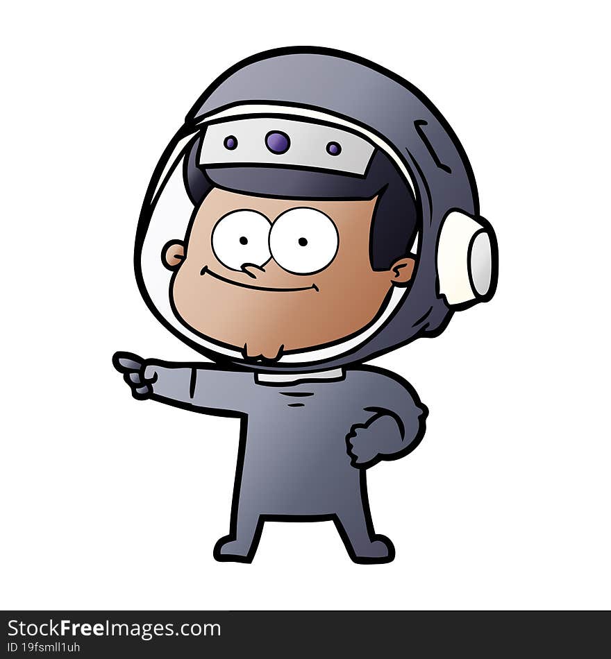 happy astronaut cartoon. happy astronaut cartoon