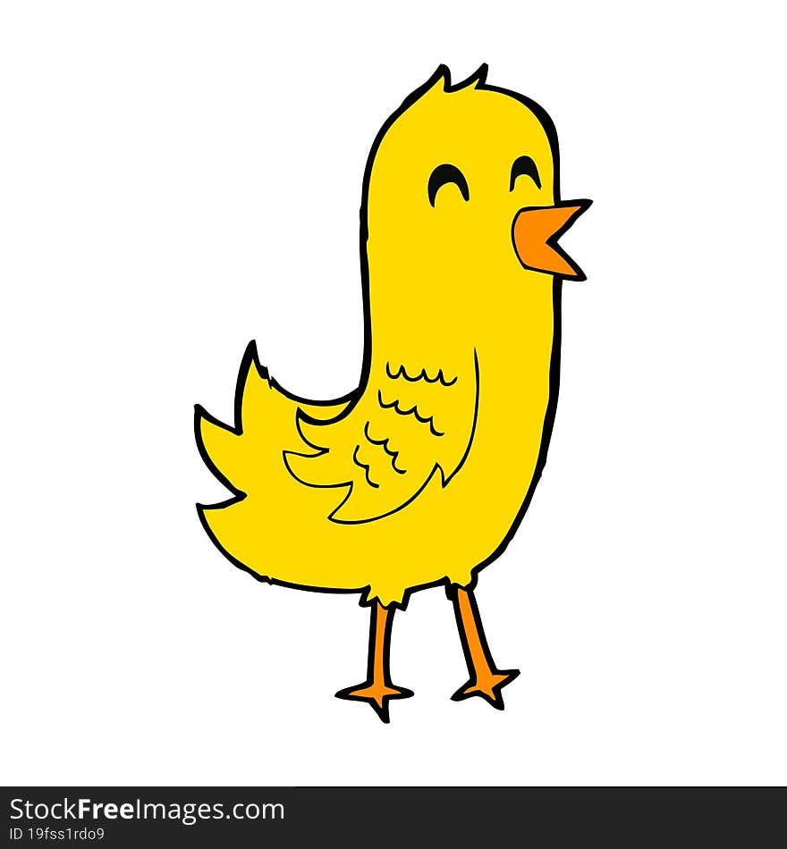 Cartoon Happy Bird