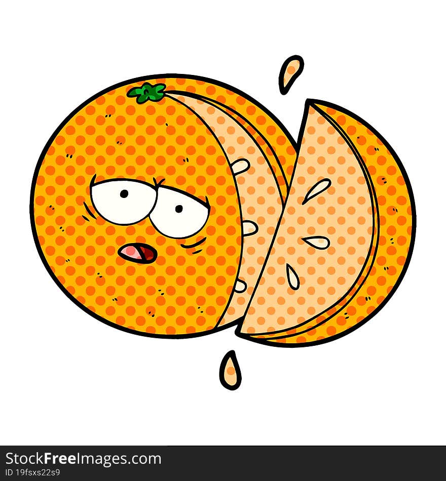 cartoon orange. cartoon orange