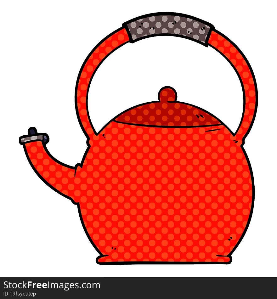 cartoon kettle. cartoon kettle