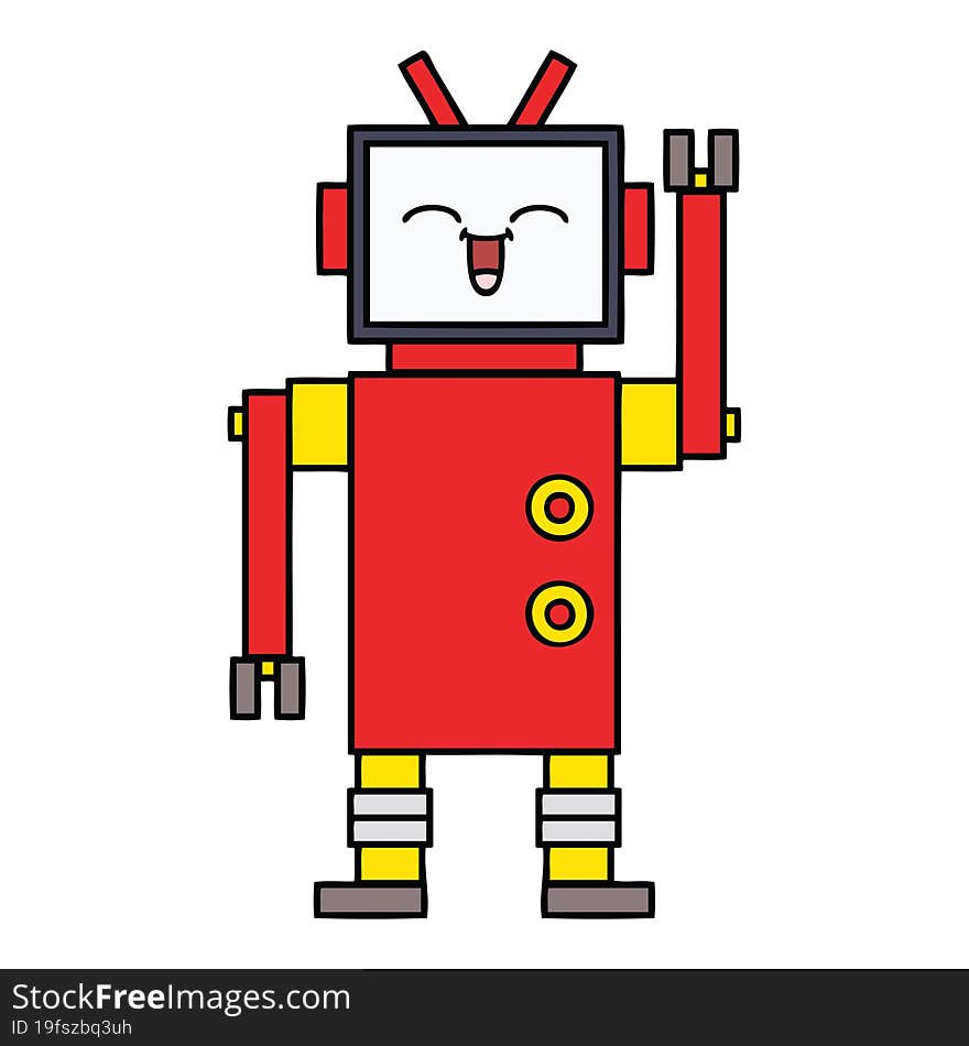 cute cartoon robot