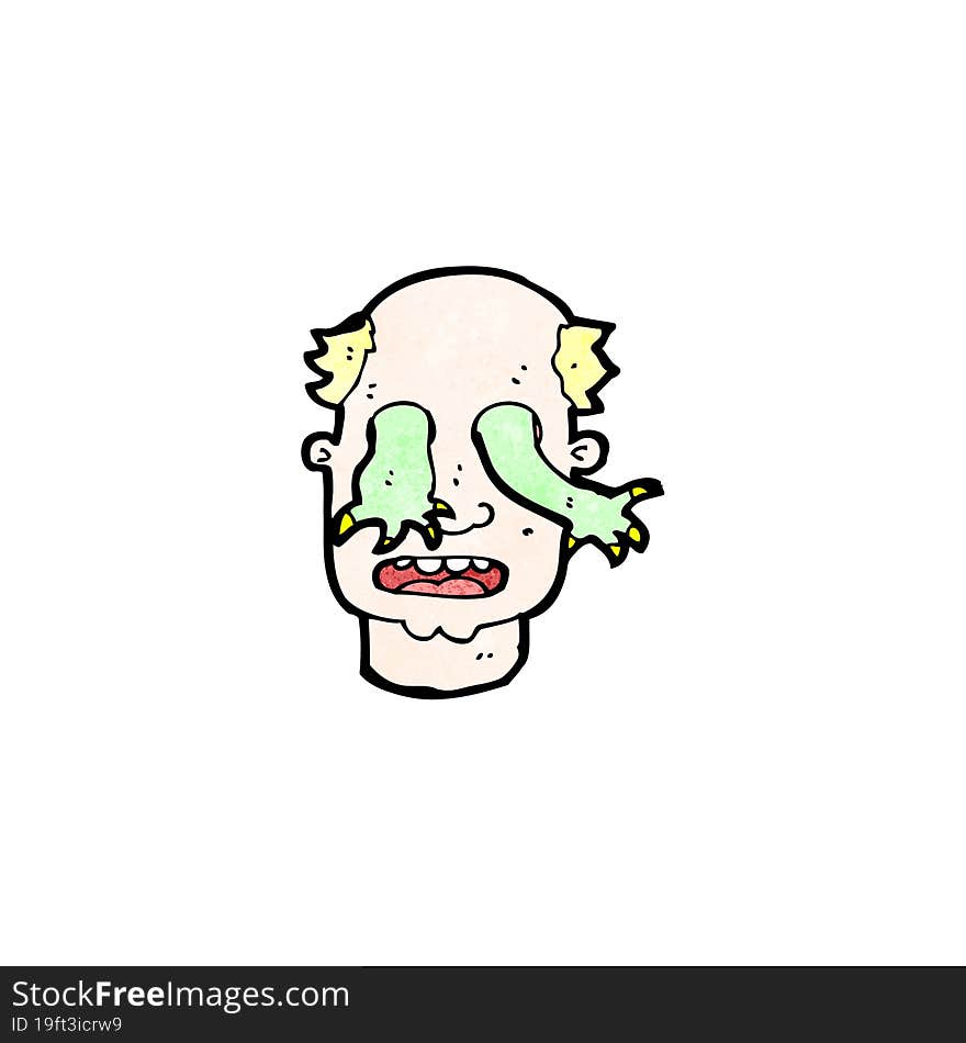 cartoon man possessed