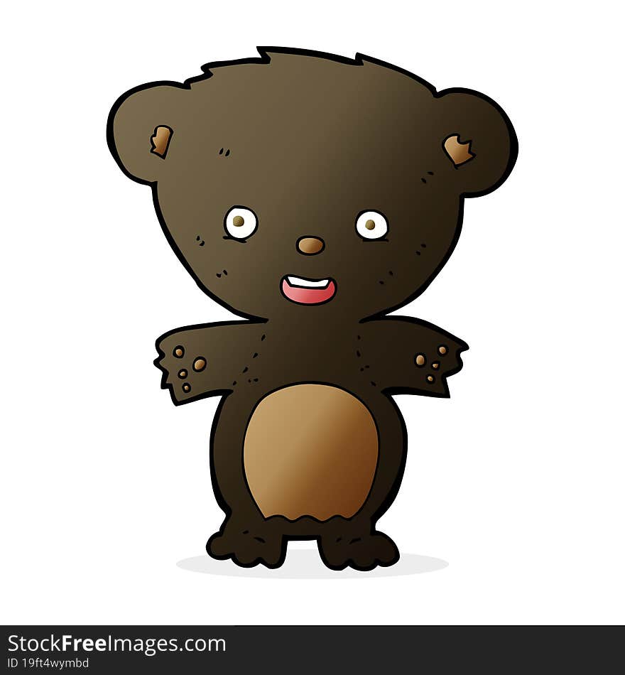 cartoon black bear