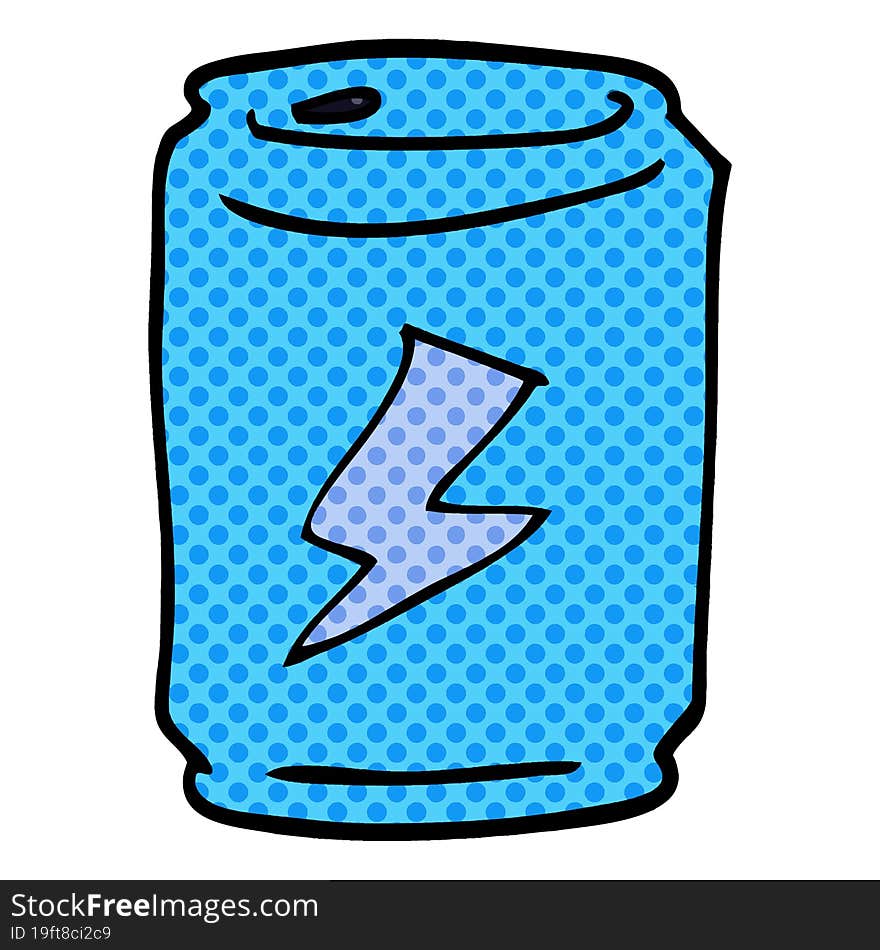 cartoon doodle of a can