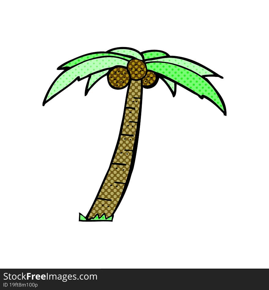 cartoon palm tree