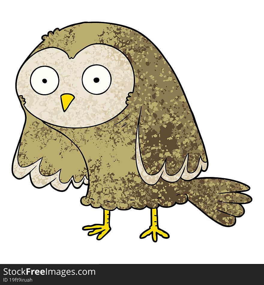 cartoon owl. cartoon owl