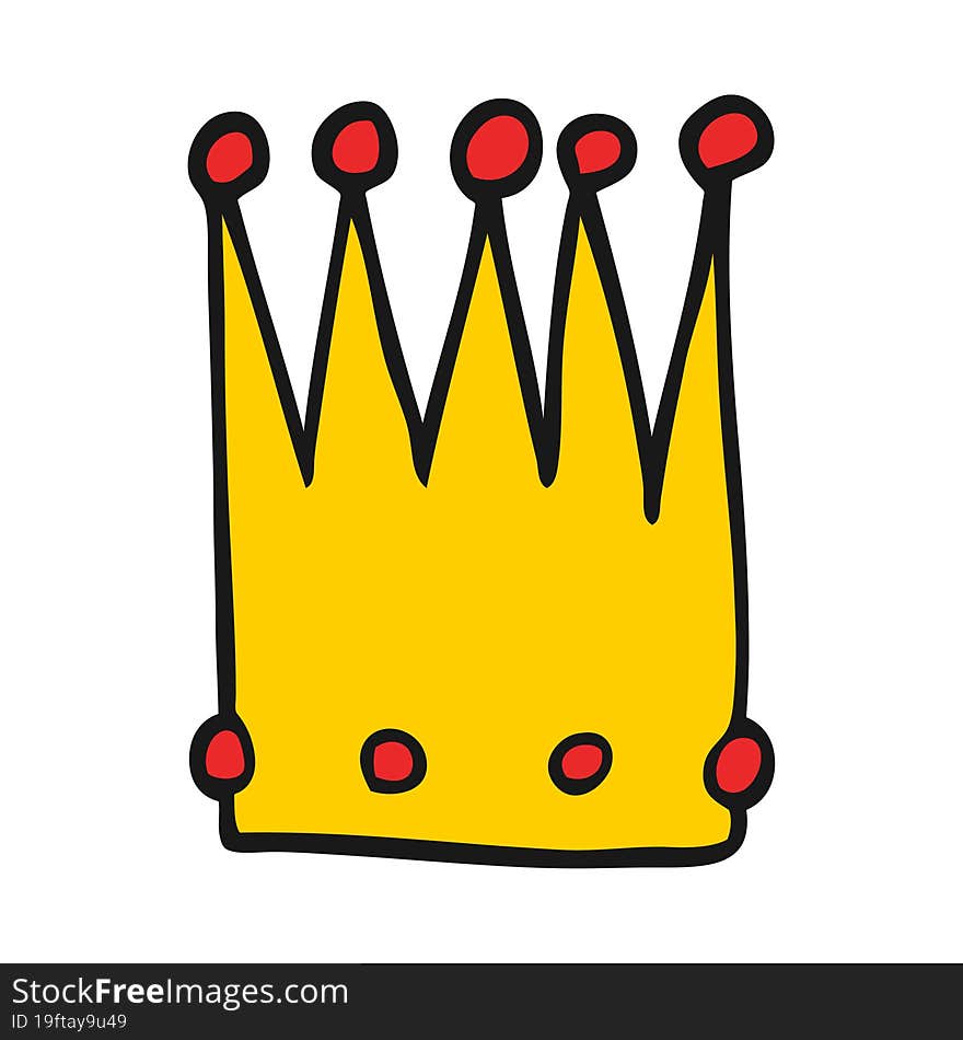 cartoon simple crown