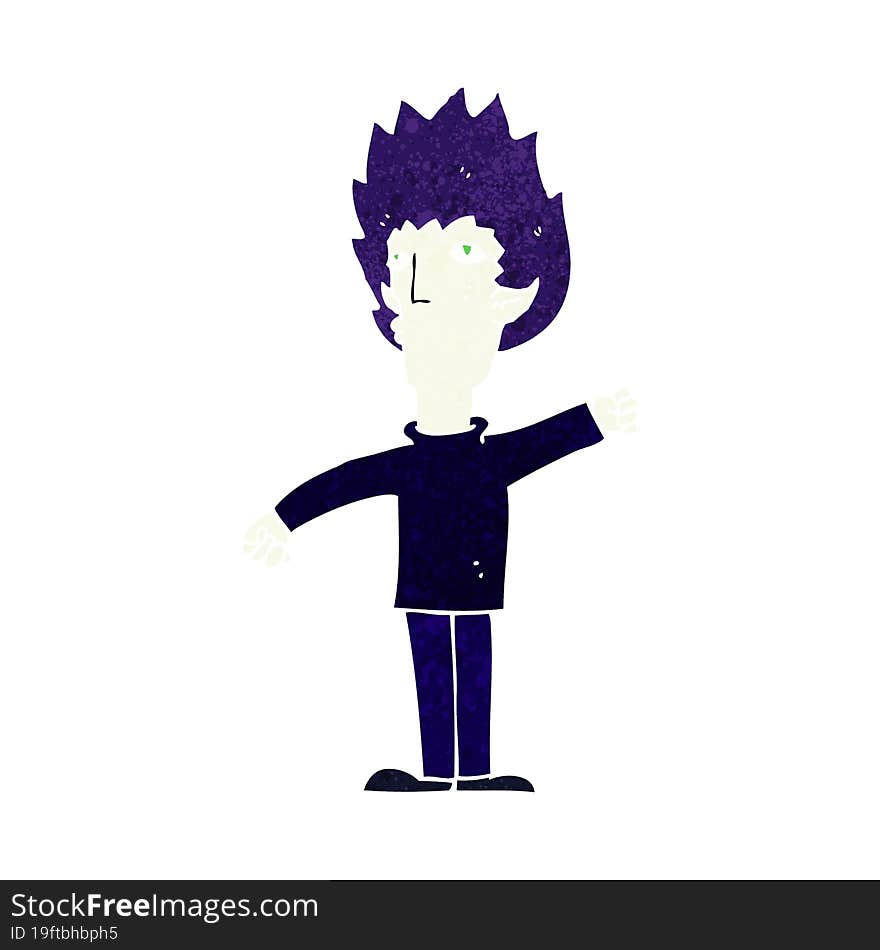 cartoon vampire man