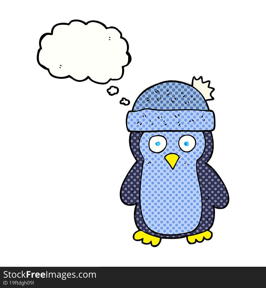 Thought Bubble Cartoon Penguin